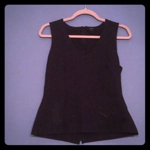 J. Crew peplum tank with zipper back